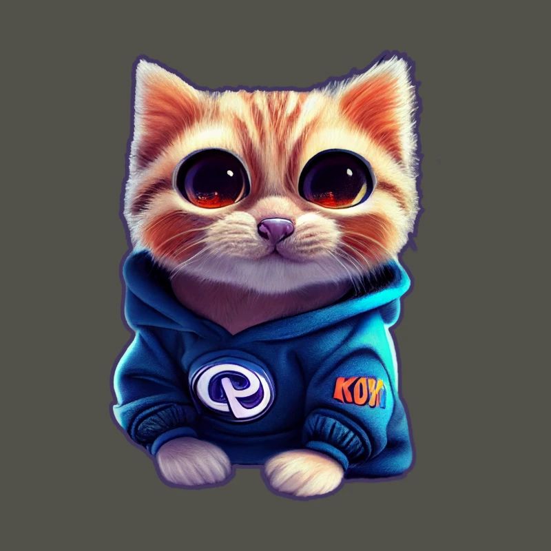 Bébé chat avec pull