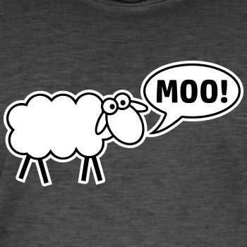 Sheep mooing - Vintage T-shirt for men