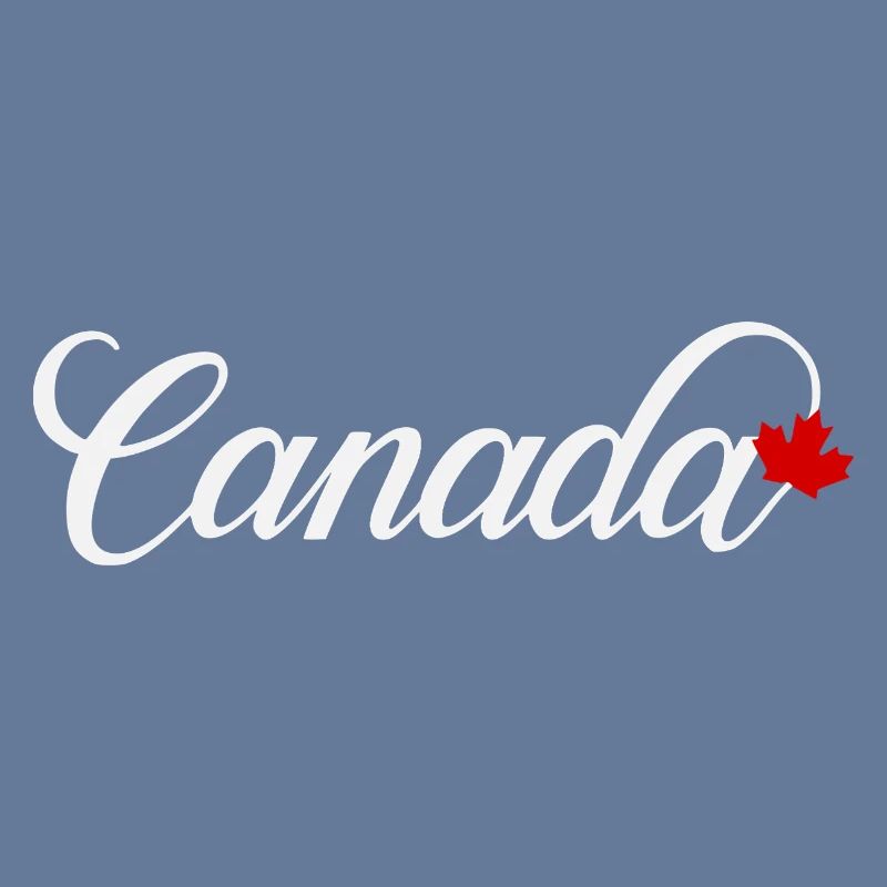 Canada Script with Maple Leaf