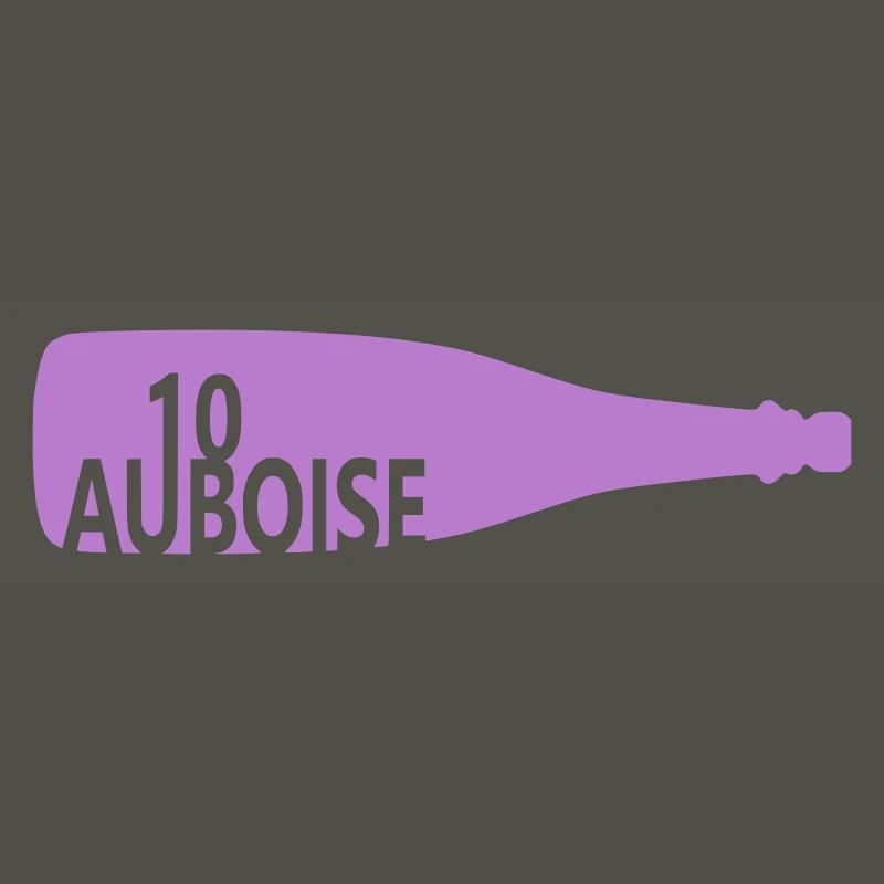 Bouteille de vin effervescent aube