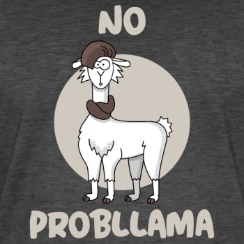 No probllama - Vintage T-shirt for men