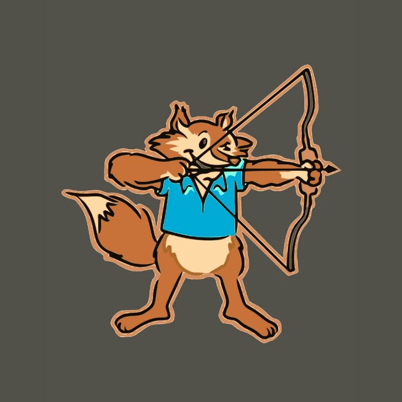 Bogenschiessen Pfeil und Bogen Fuchs Geschenk Idee