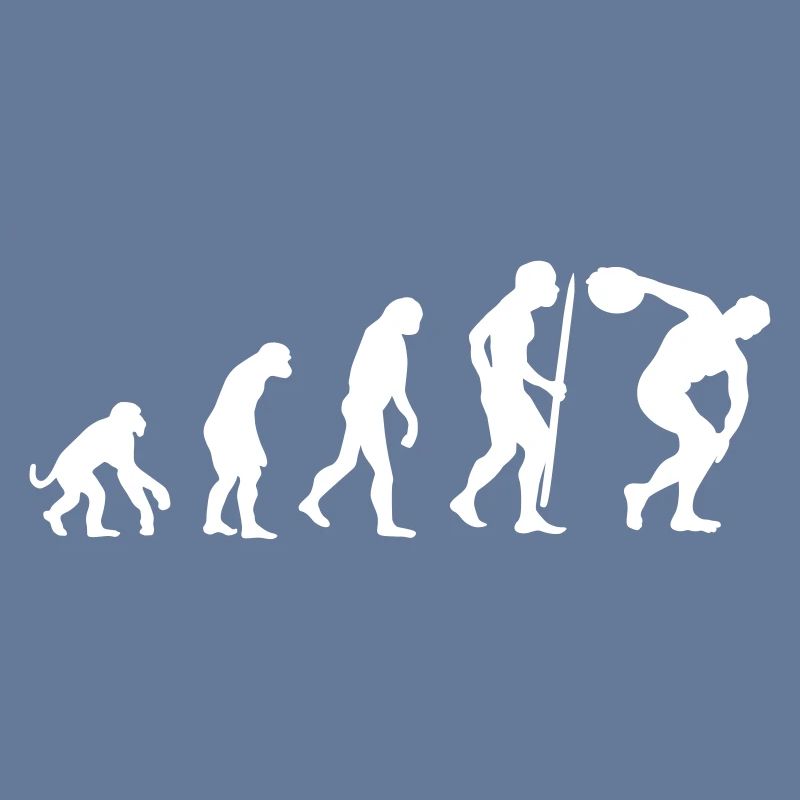 Evolution discus jeter athlète discus thrower