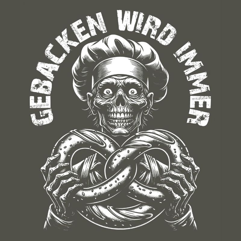 Zombie als Bäcker - gebacken wird immer