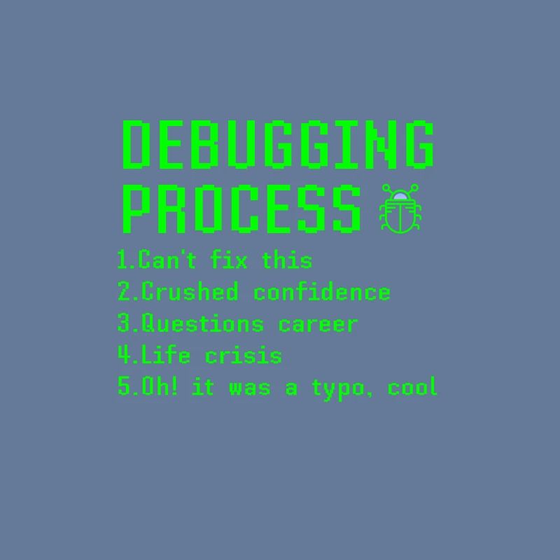 Debugging-Prozess Lustige Programmierer Coder Geschenkidee