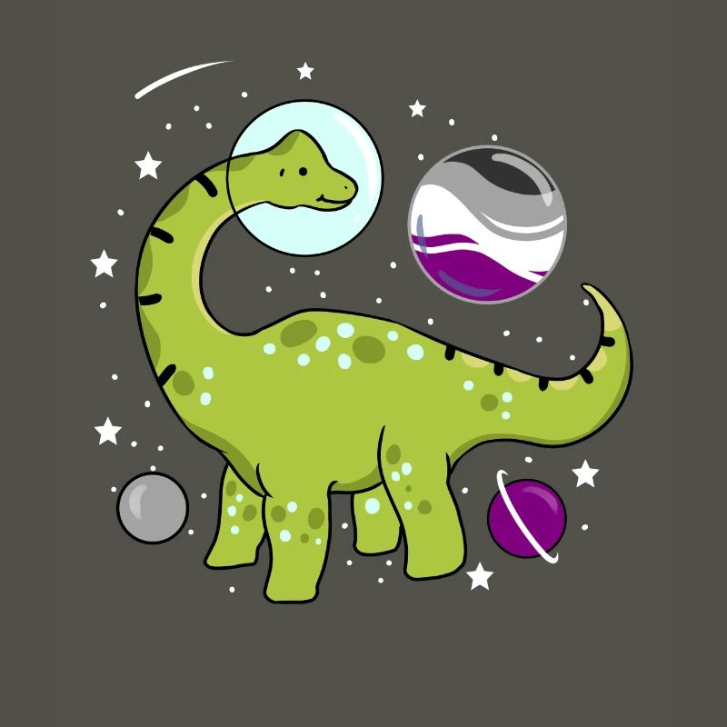 Brachiosaure dans l’espace Ace Pride