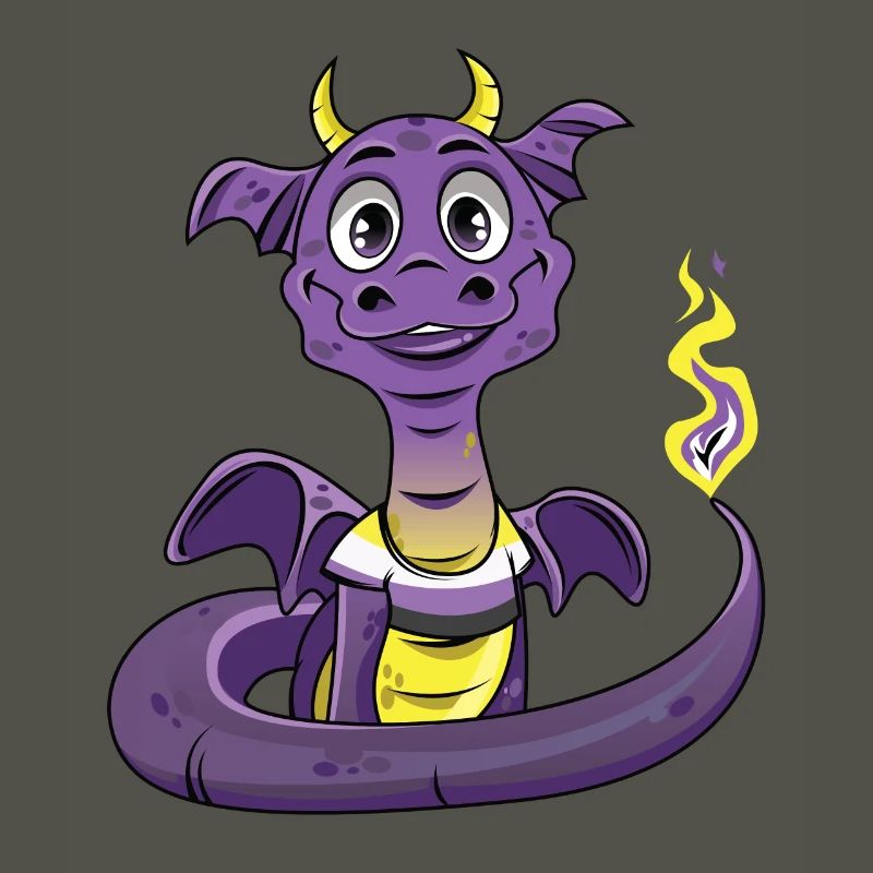 Nonbinary Pride Dragon Nonbinary