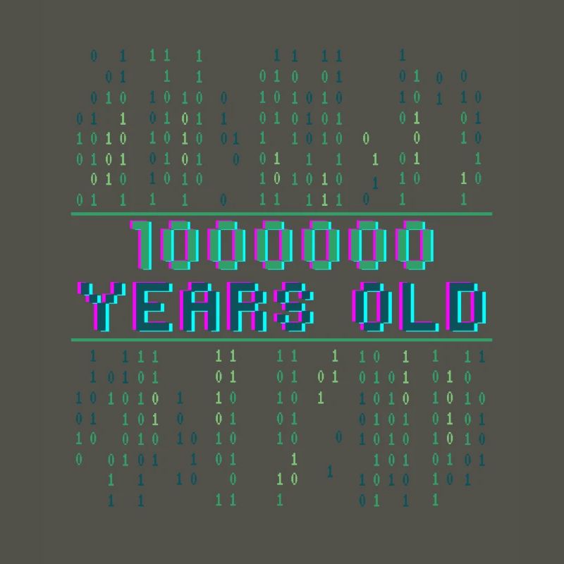 64. Geburtstag 64 Jahre alt Binärcode Coder