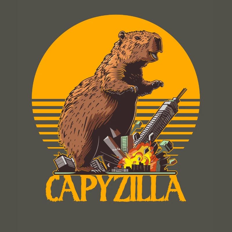 Capybara Meme - Capyzilla - rampaging monster