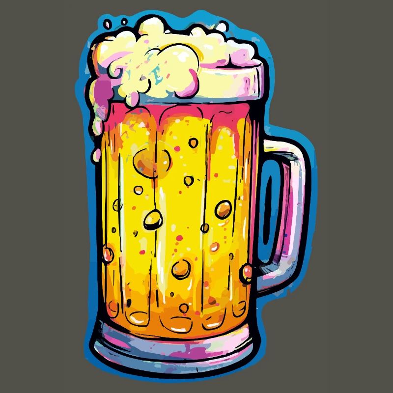 Bier Comic Bierglas
