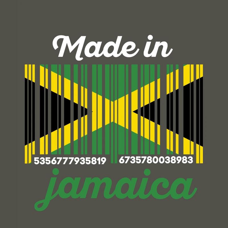 Drapeau Jamaïque code à barres