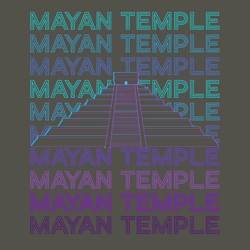 Maya-Pyramide Maya-Tempel Ancient Maya Retro