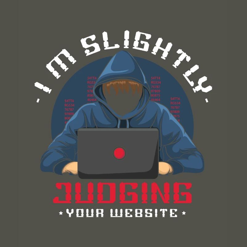 I judge your website web developer easily