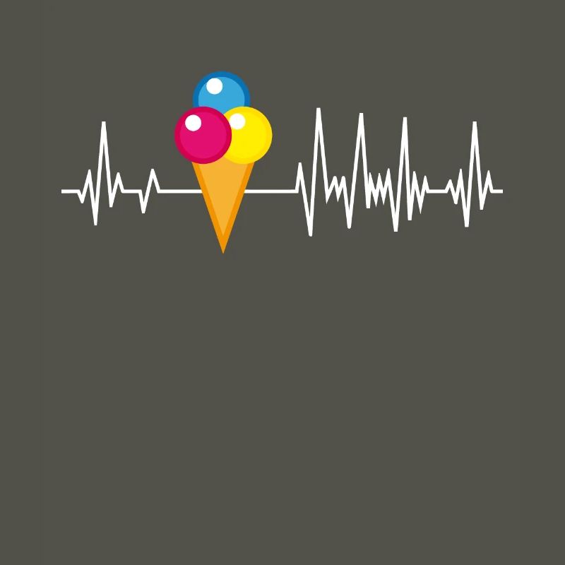 Eiswaffel Herzschlag Eis Eiscreme Eisdiele