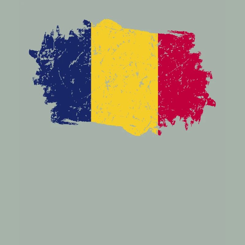 Drapeau du Tchad Grunge Drapeau du Tchad