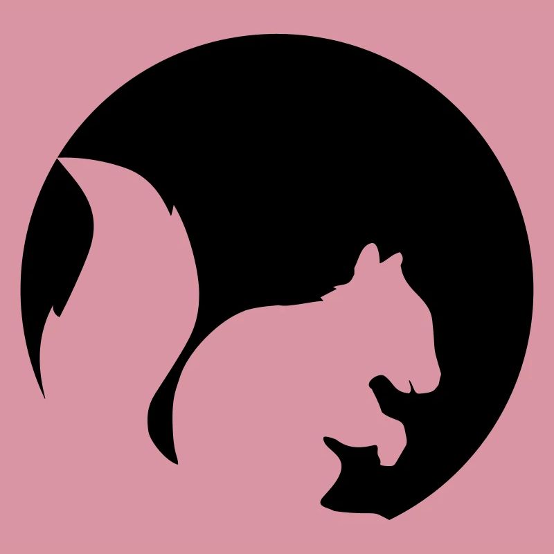 cercle rond logo silhouette noir eichhoernchen n