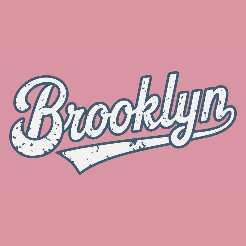 Brooklyn Vintage Worn Effect Typography