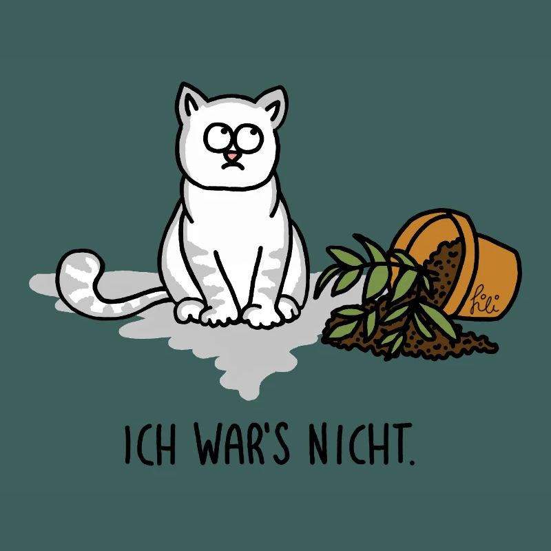 Ce n’était pas moi - chat effronté coupable