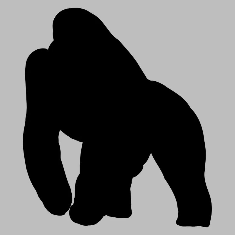 Silhouette de gorille