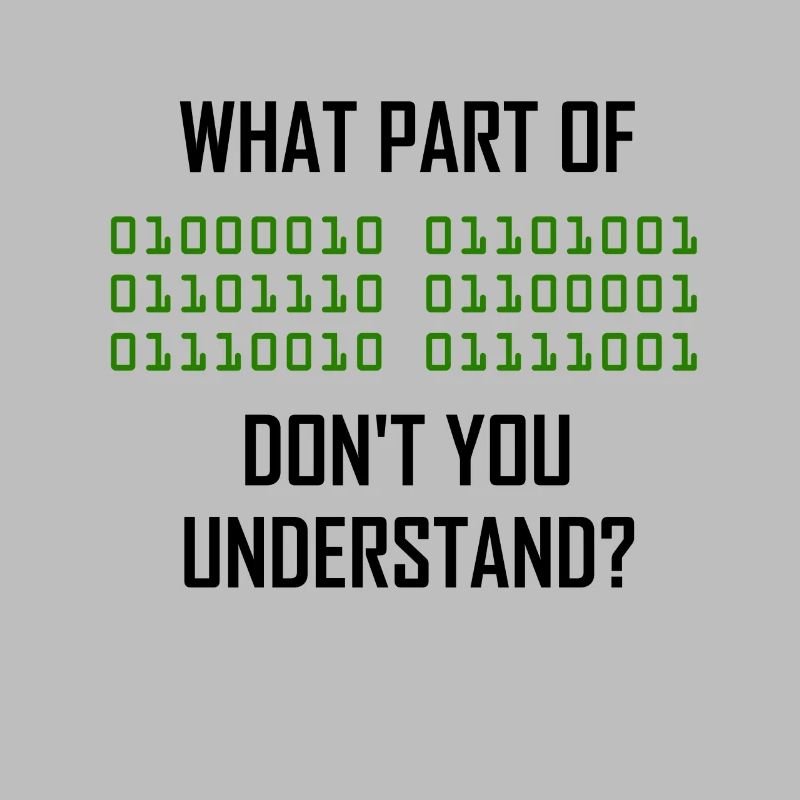 Binary system programmer computer science nerd