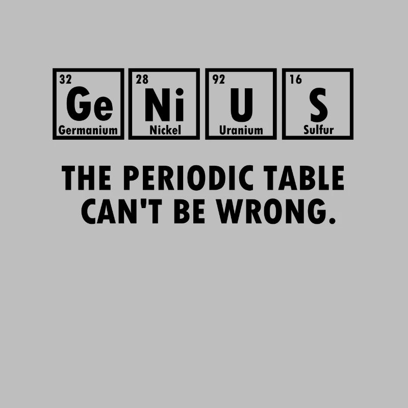 Chemist gift chemistry science nerd genius genius