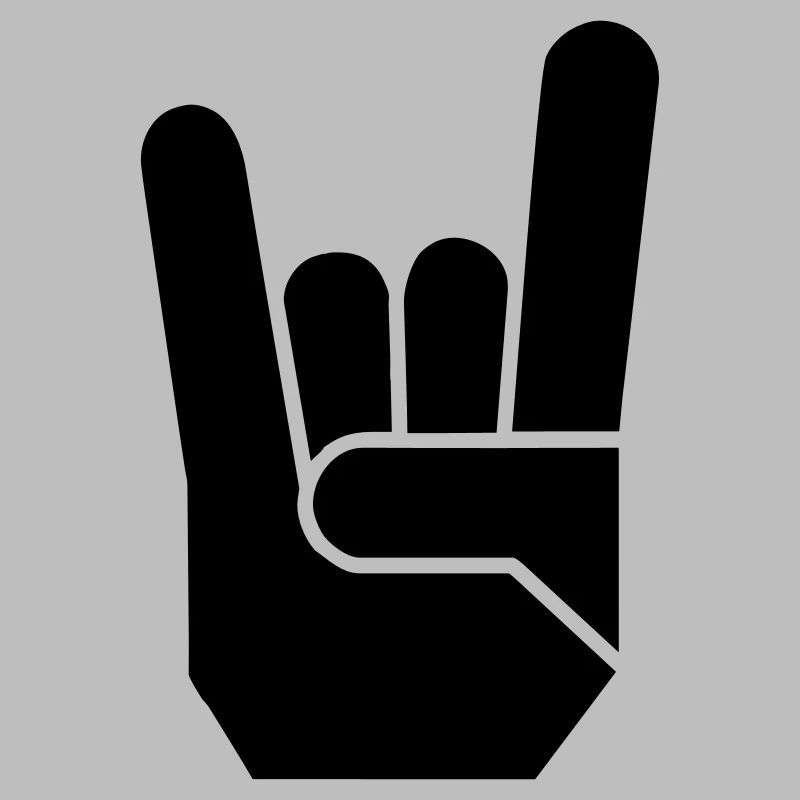 Rock Hand Pommesgabel Devilhand