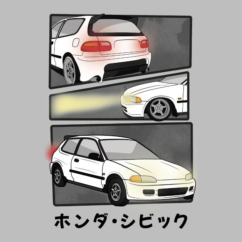 ARCTIC WHITE CAR COMIC / HATCHBACK