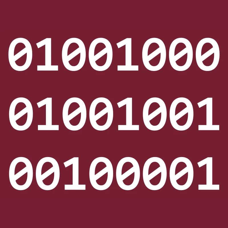 Hi Binary programmers greet each other like this