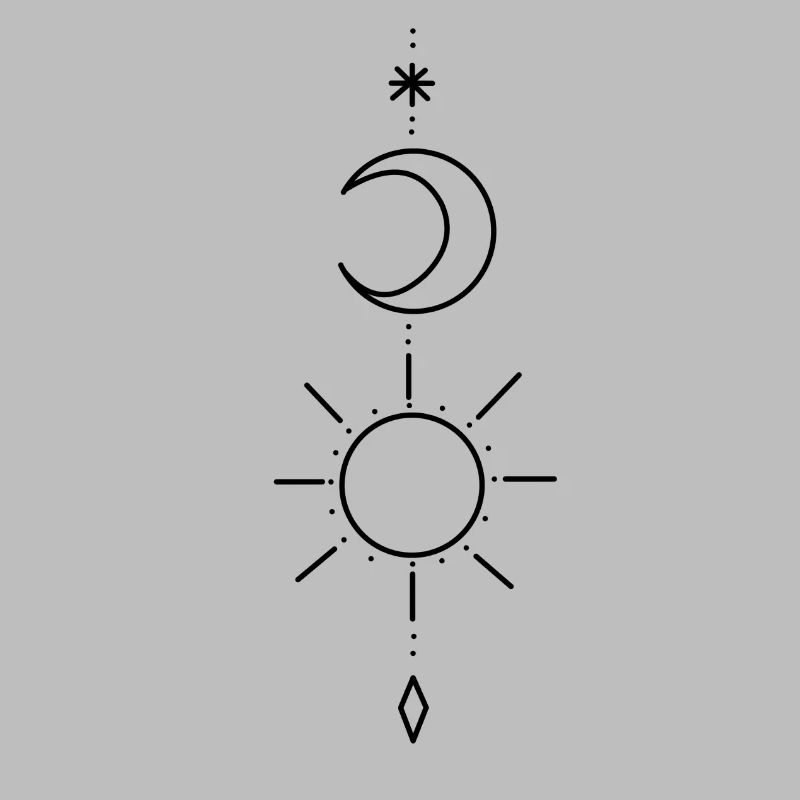 Points étoiles soleil lune