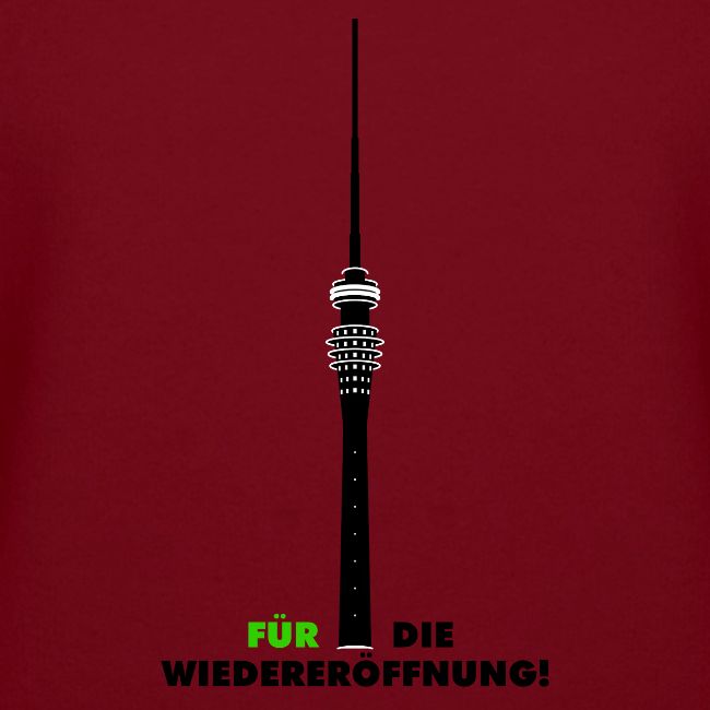 Fernsehturm Dresden schwarz