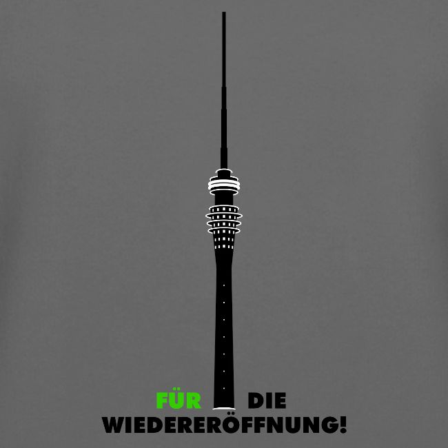 Fernsehturm Dresden schwarz