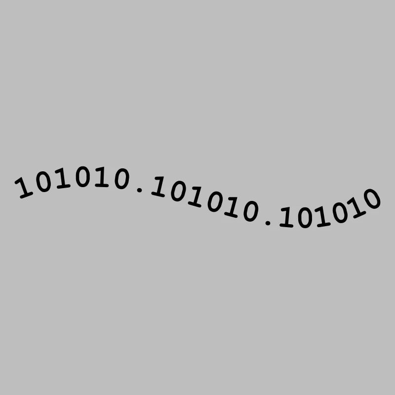Binär *** Welle / Binary Code 101010 (1c)