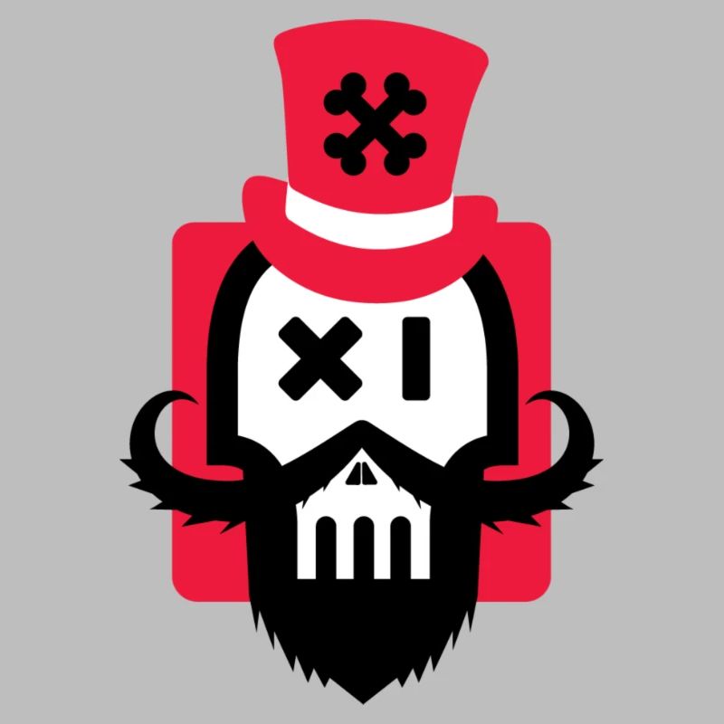 Bartschädel rot