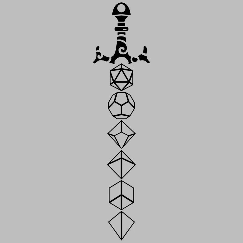 Épée de dés de donjon