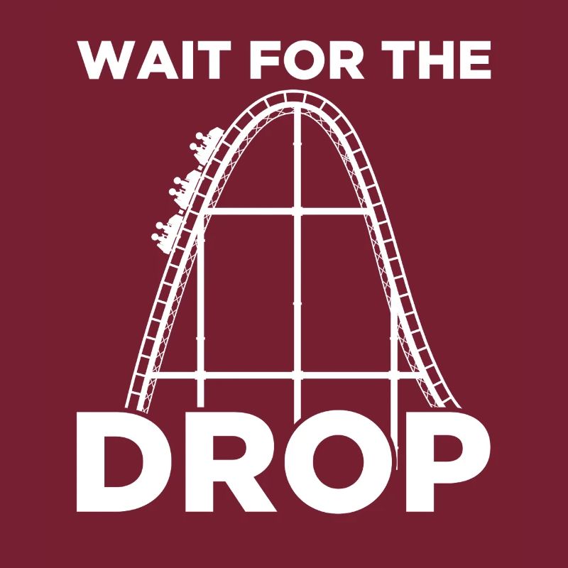 Attendre la chute Rollercoaster Achterbahn