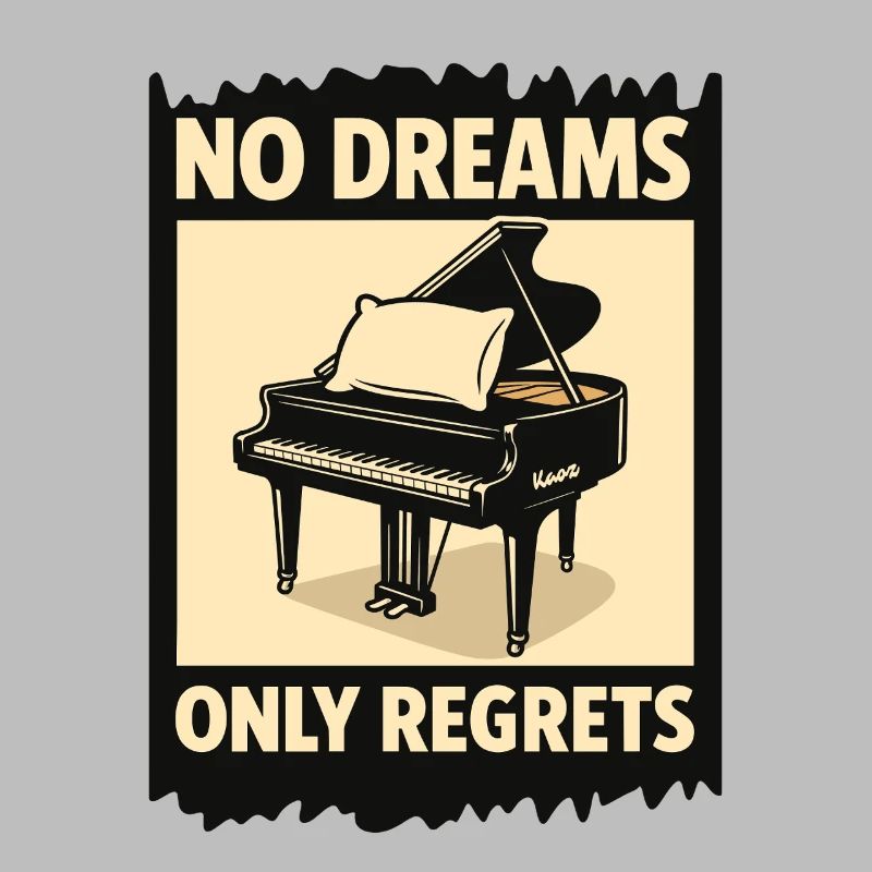 Piano à queue avec coussin