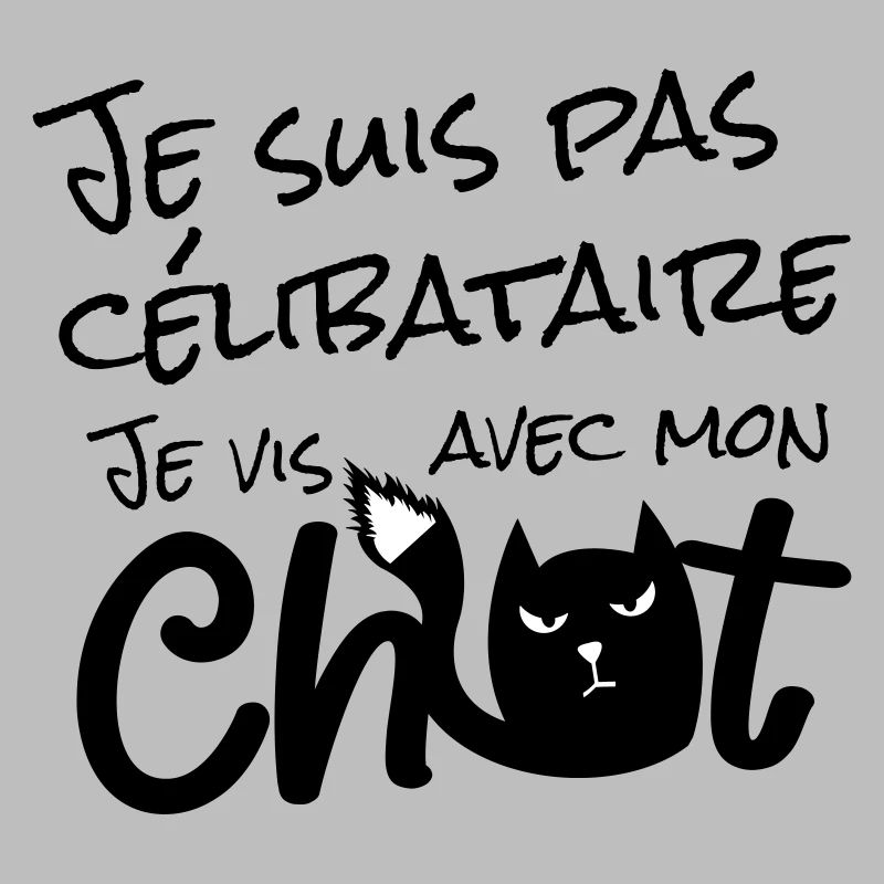 Je suis pas célibataire, je vis avec mon chat !