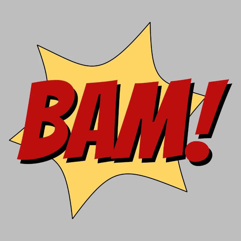 BAM Superheld Kampf Geräusch Comic fun Geschenk