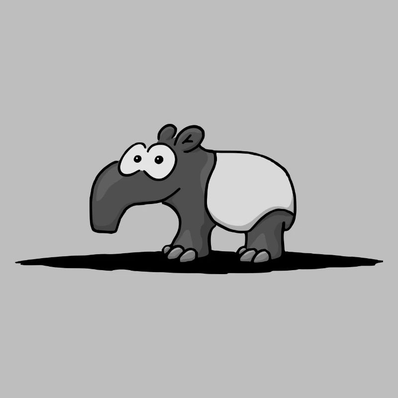 süßer comic Schabracken-Tapir lustig Geschenk