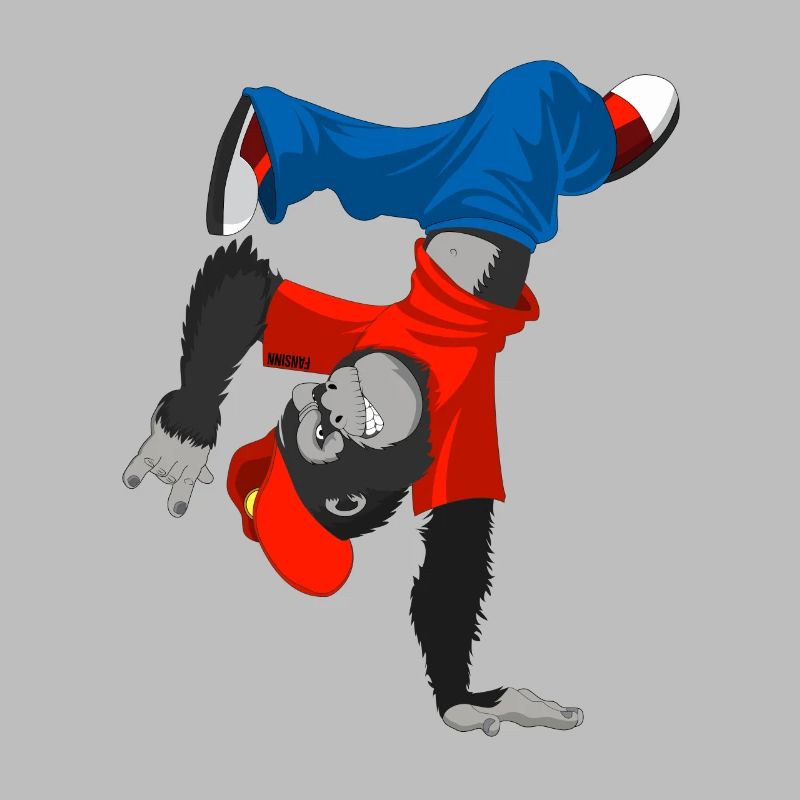 Gorilla Monkey Zoo Breakdance Dancing Kids Gift