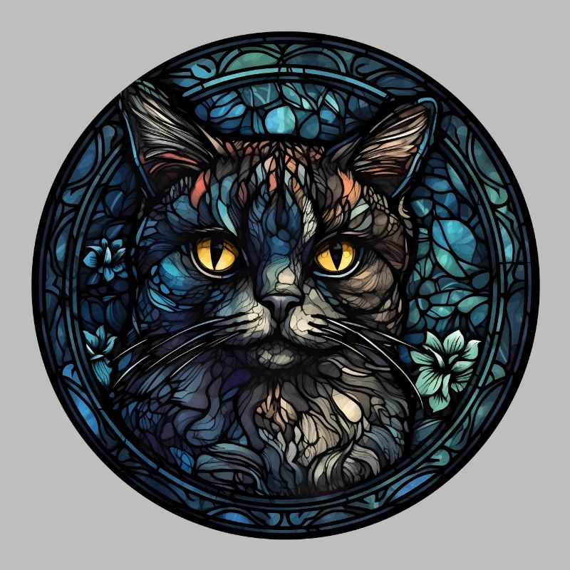 Pixie bob Cat Breed Aquarelle Verre