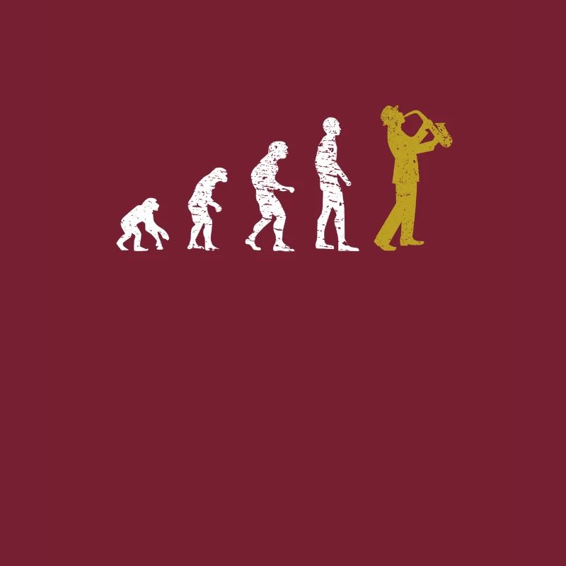 Saxophone Evolution Saxophoniste Drôle Sax Cadeau