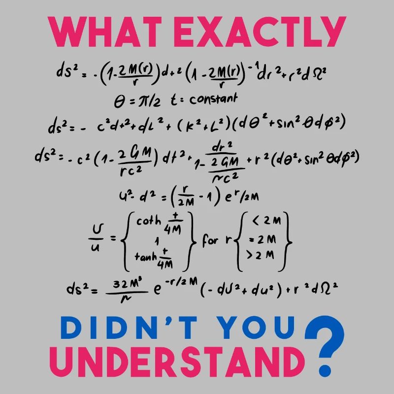 Physik und Mathe Formel Scherz