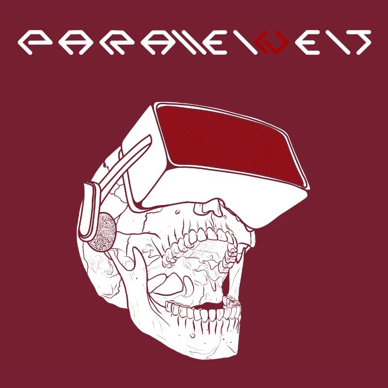 Parallel world skull white