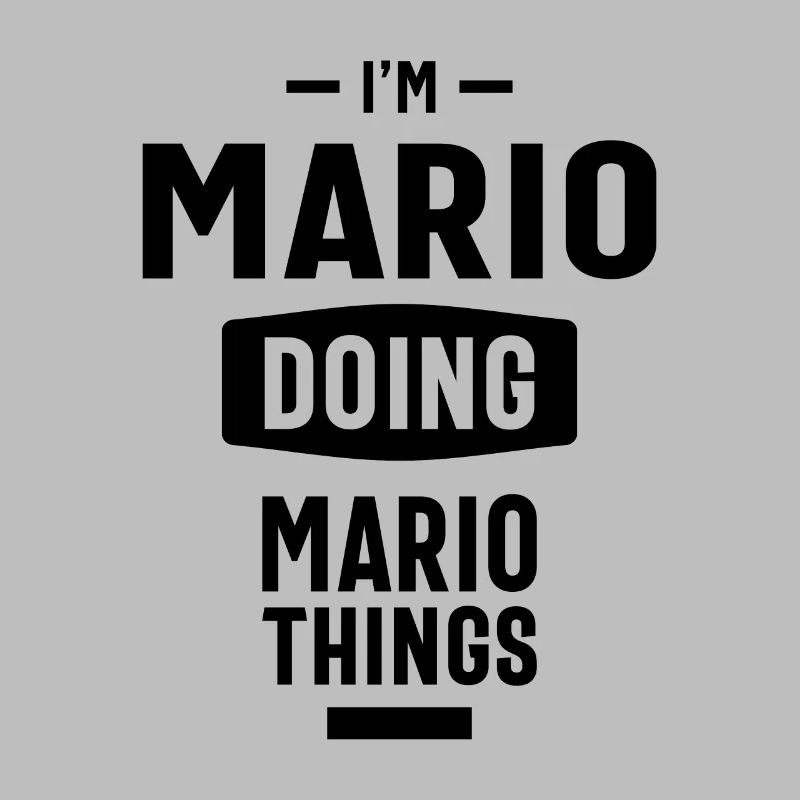 Mario Personalisierter Name Geburtstagsgeschenk