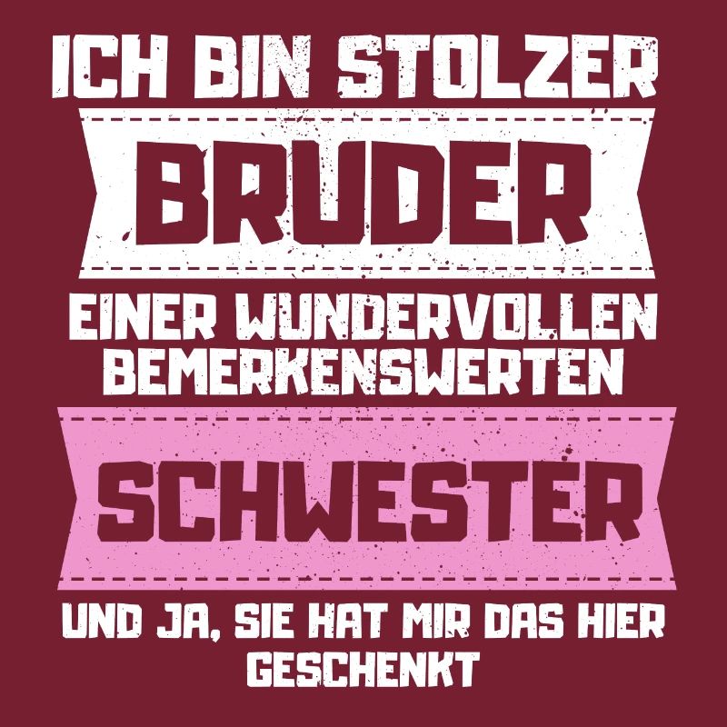 Stolzer Bruder einer Schwester