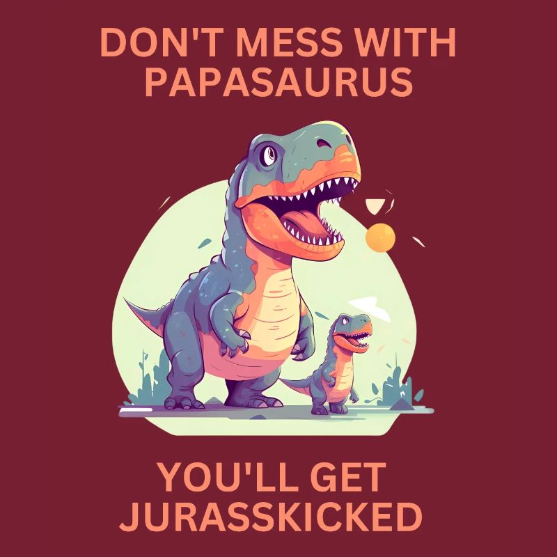 Witziges Papa Papasaurus Dino Dinosaurier Geschenk