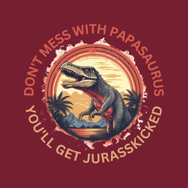 Witziges Papa Papasaurus Dino Dinosaurier Geschenk