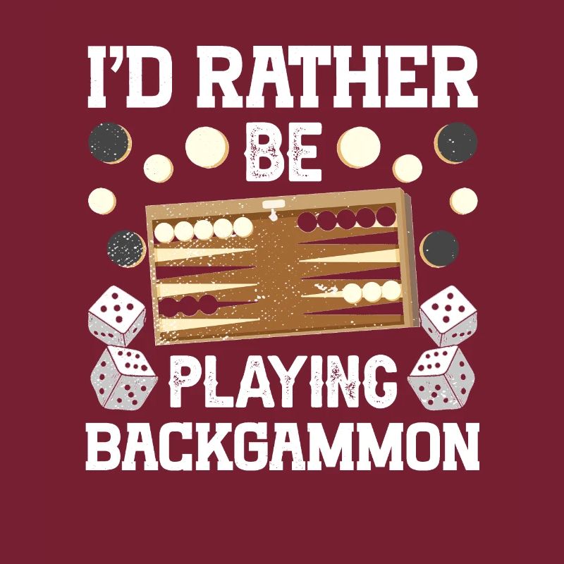 Board Game Funny Backgammon