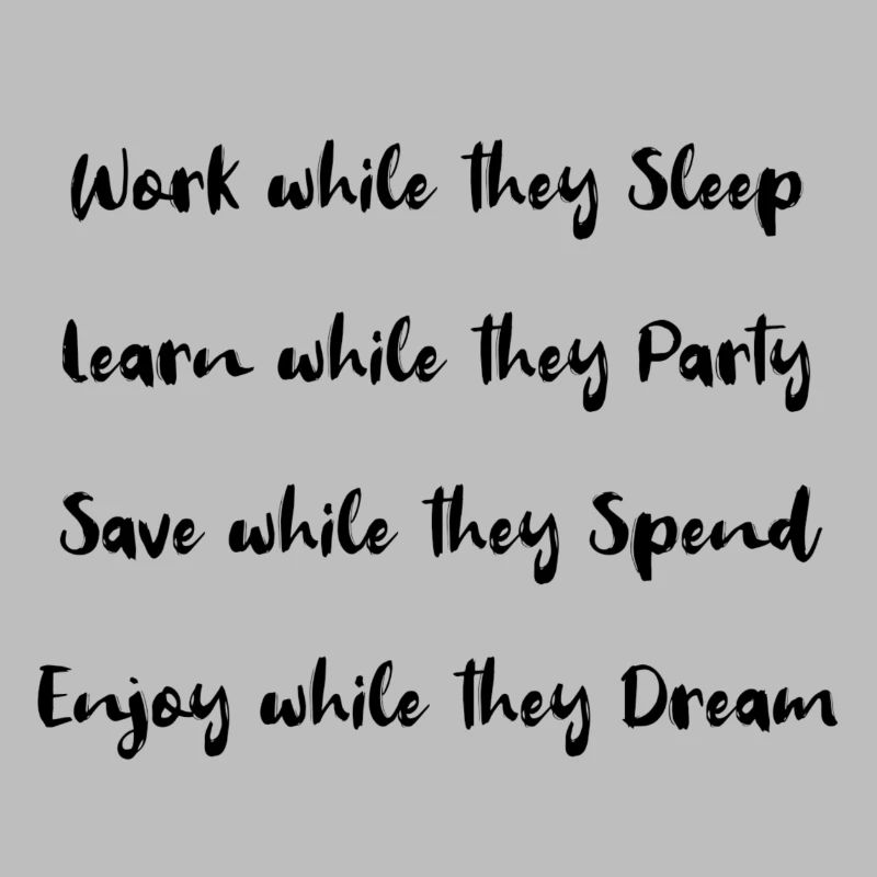 Work while they sleep!